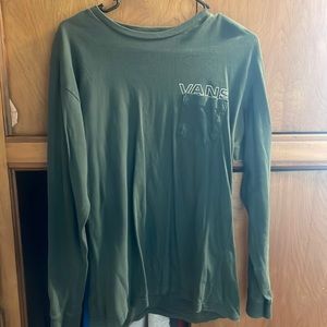 Green long sleeve Vans